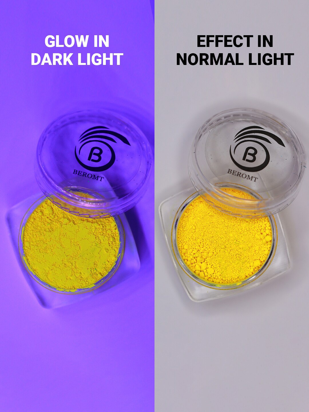 

BEROMT Holographic Fashion Pigment - 201 SILVER, Yellow