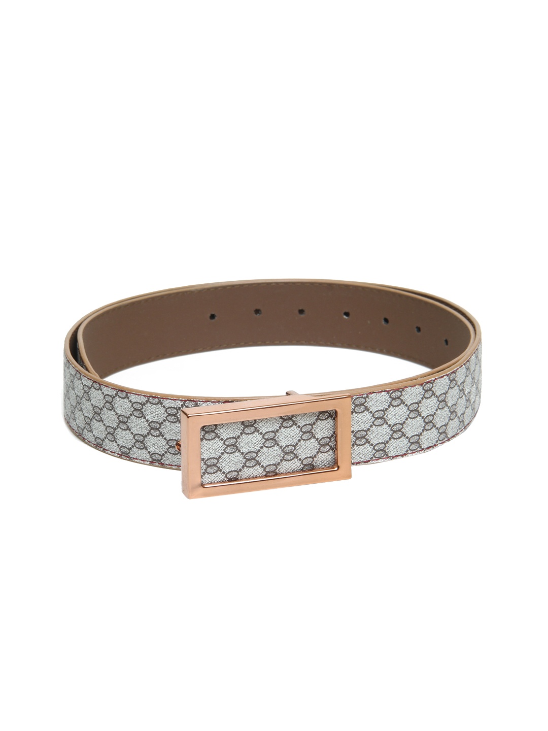 

Calvadoss Men Beige Textured PU Belt