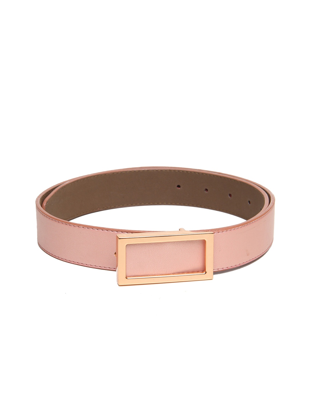 

Calvadoss Men Pink Textured PU Belt