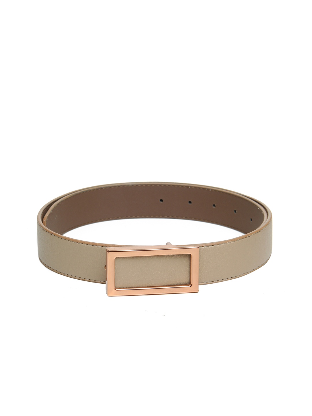 

Calvadoss Men Beige Solid Casual Belts