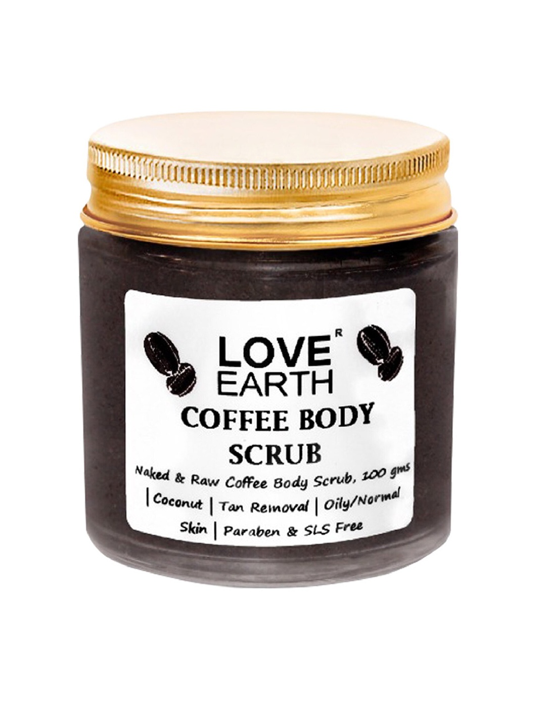 

LOVE EARTH Coffee Body Scrub 100 g, Brown