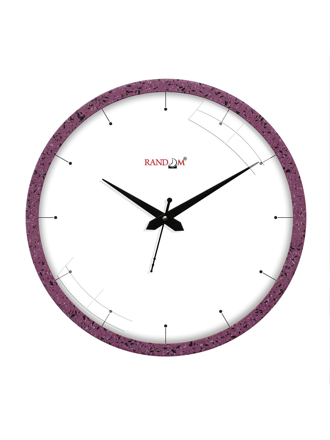 

RANDOM Unisex White Plastic Wall Clock