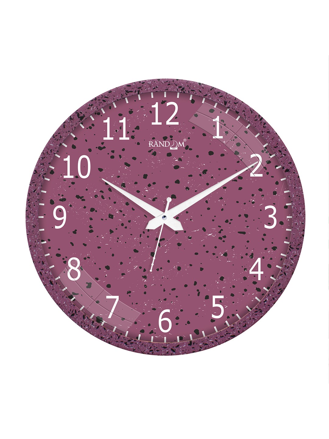 

RANDOM Pink & White Printed Contemporary Wall Clock