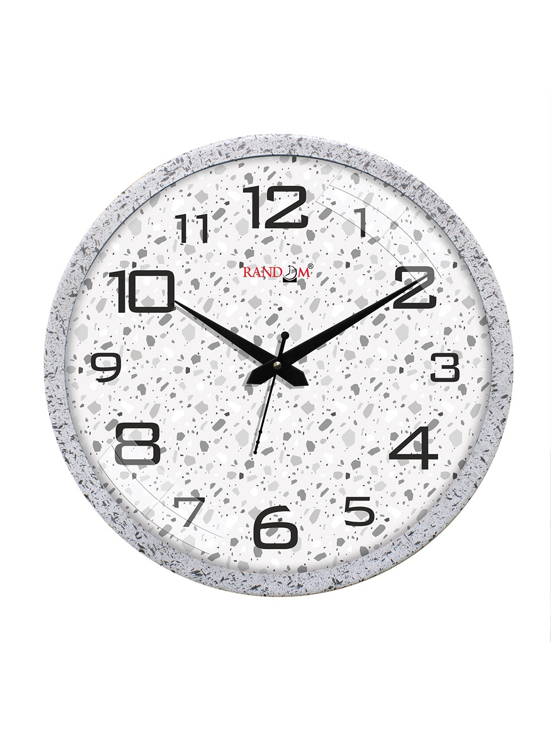 

RANDOM White & Black Analogue Contemporary Wall Clock