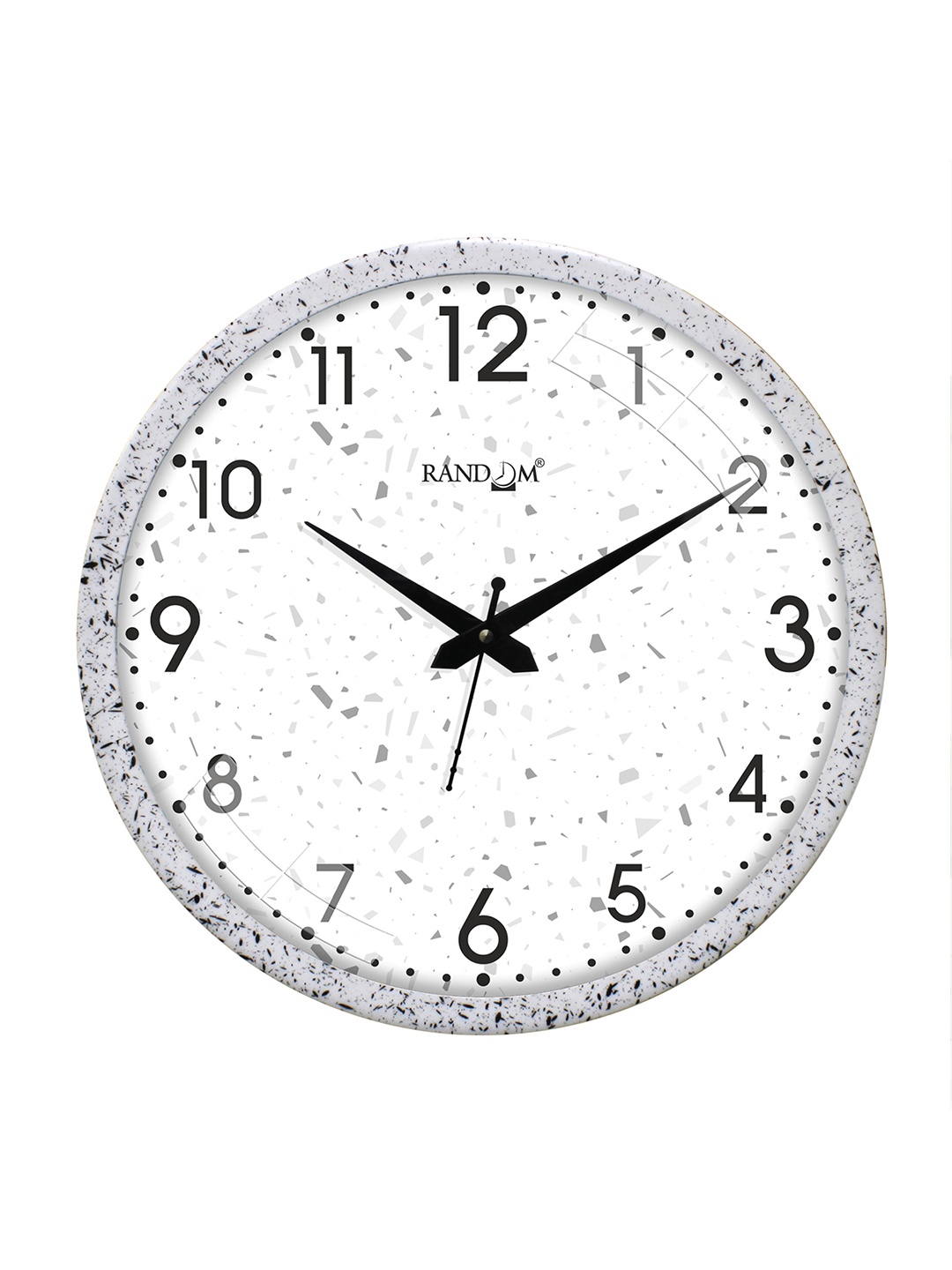 

RANDOM White & Black Printed Contemporary Wall Clock
