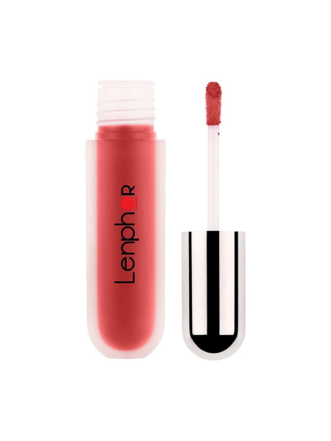 

Lenphor Long Lasting Smooth Matte Finish Lasche It Liquid Lipstick 5g - Vermilion Wine 01, Maroon