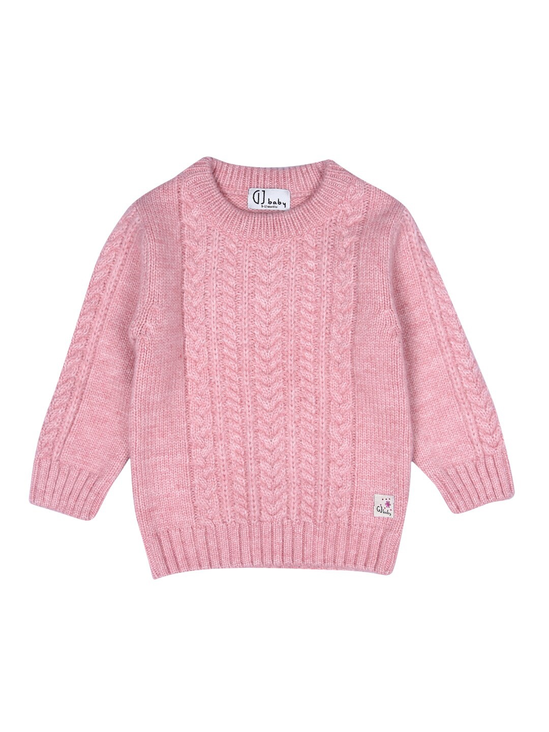 

Gini and Jony Girls Pink Striped Pullover