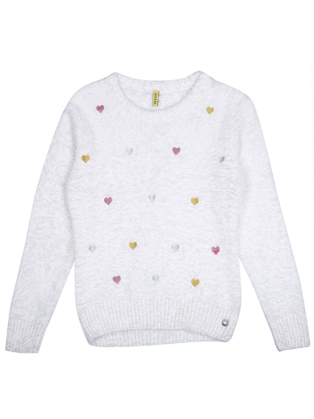 

Gini and Jony Girls White Embroidered Pullover with Embroidered Detail