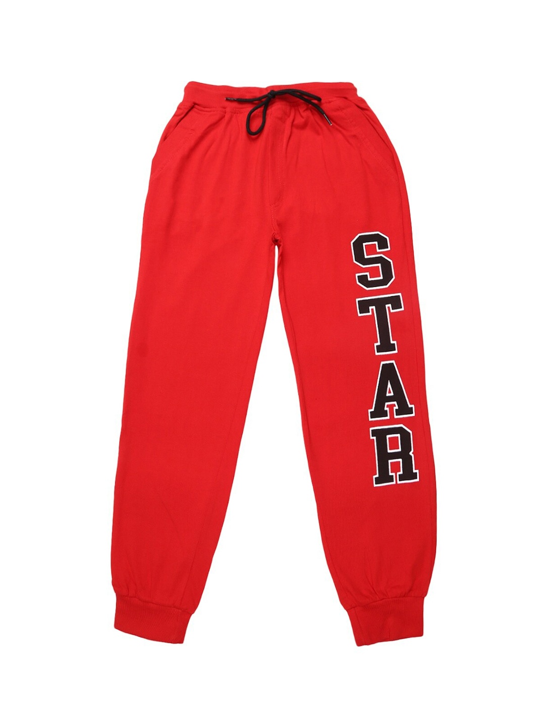 

V-Mart Boys Red Printed Cotton Joggers