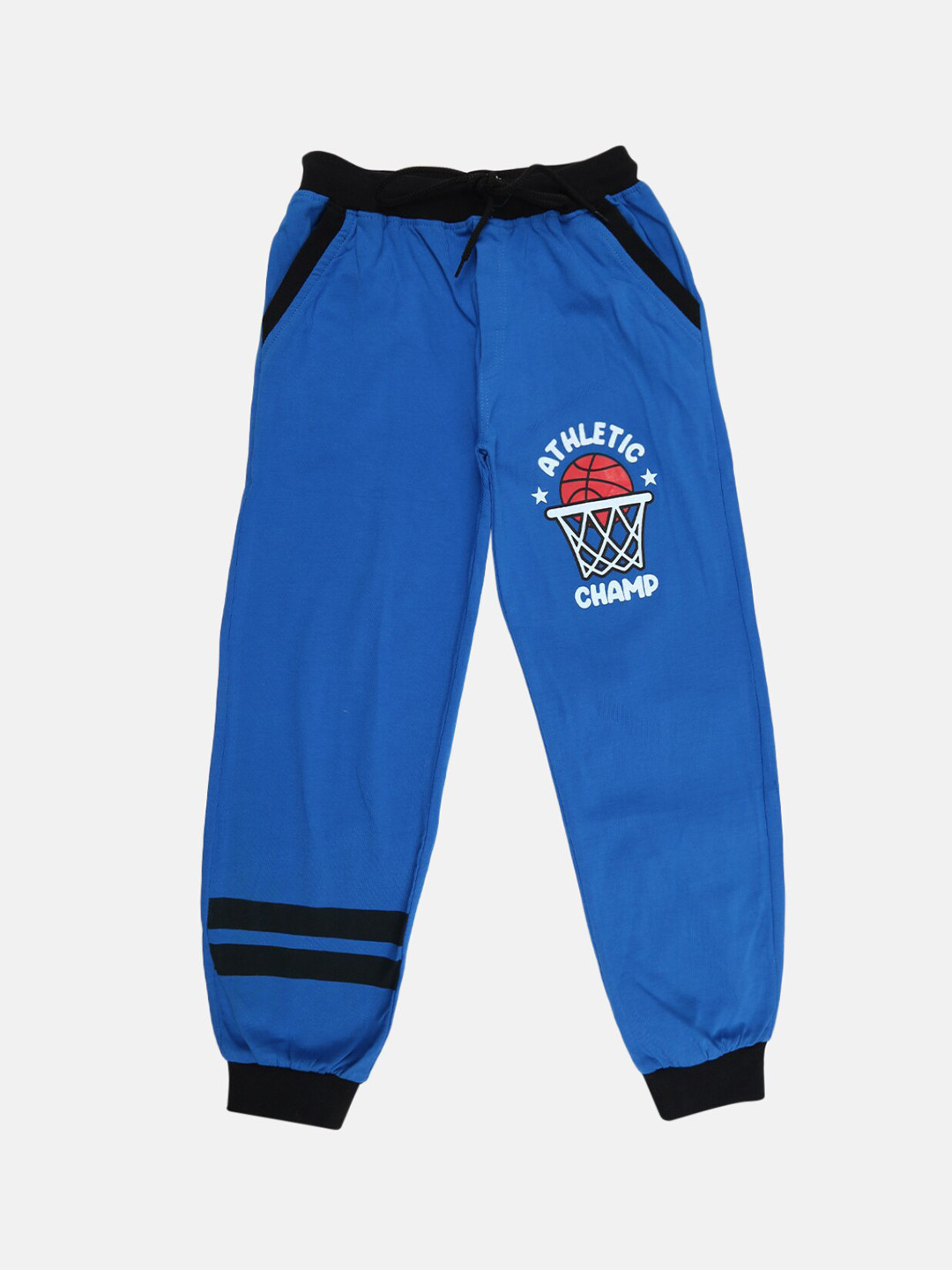 

V-Mart Boys Blue Printed Cotton Joggers