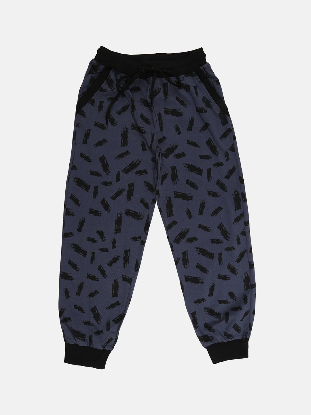 

V-Mart Boys Grey Printed Cotton Joggers