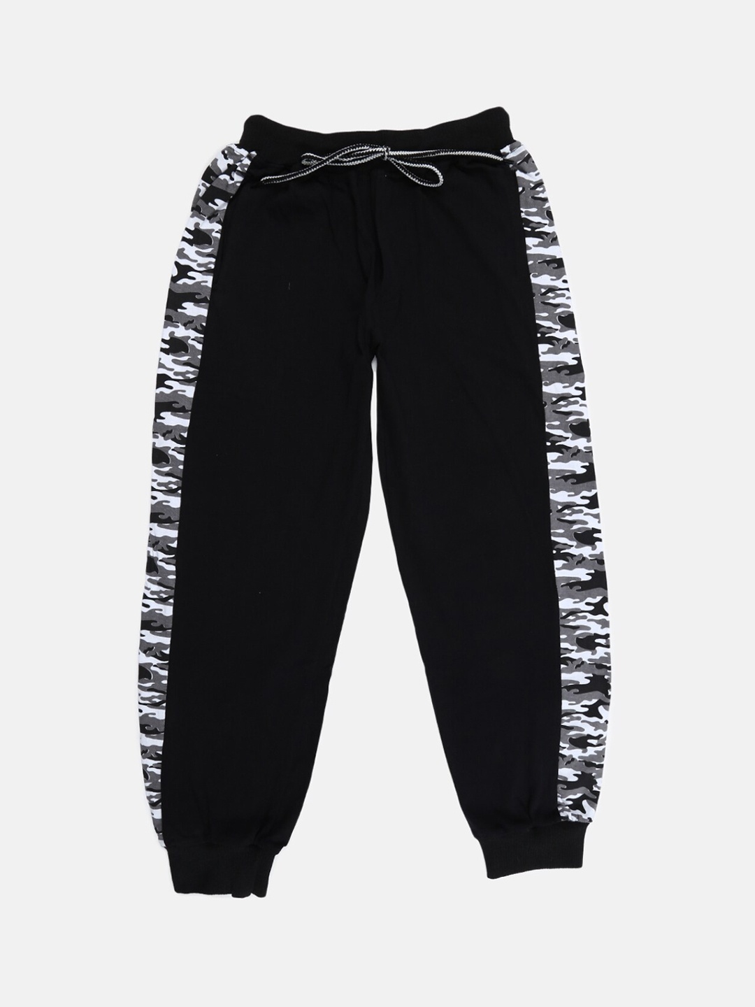 

V-Mart Boys Black Printed Cotton Single Jersey Lounge Joggers