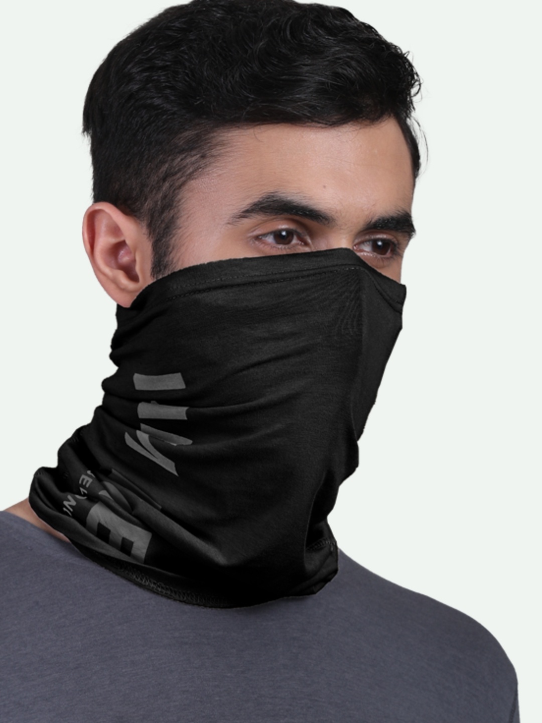 

FREECULTR Black Anti Microbial Printed Bandana