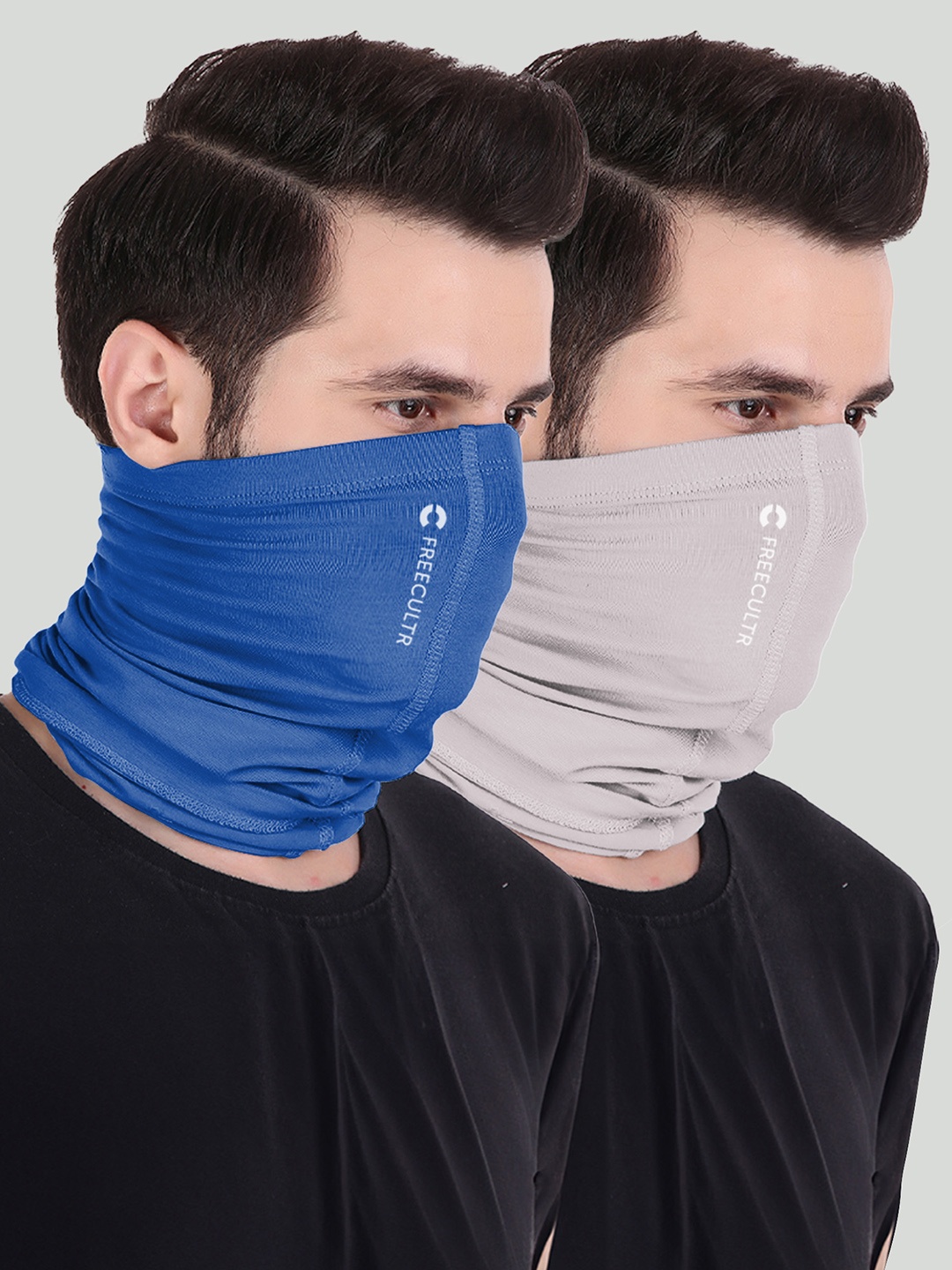 

FREECULTR Pack of 2 Anti Microbial Multipurpose Bamboo Bandana, Multi