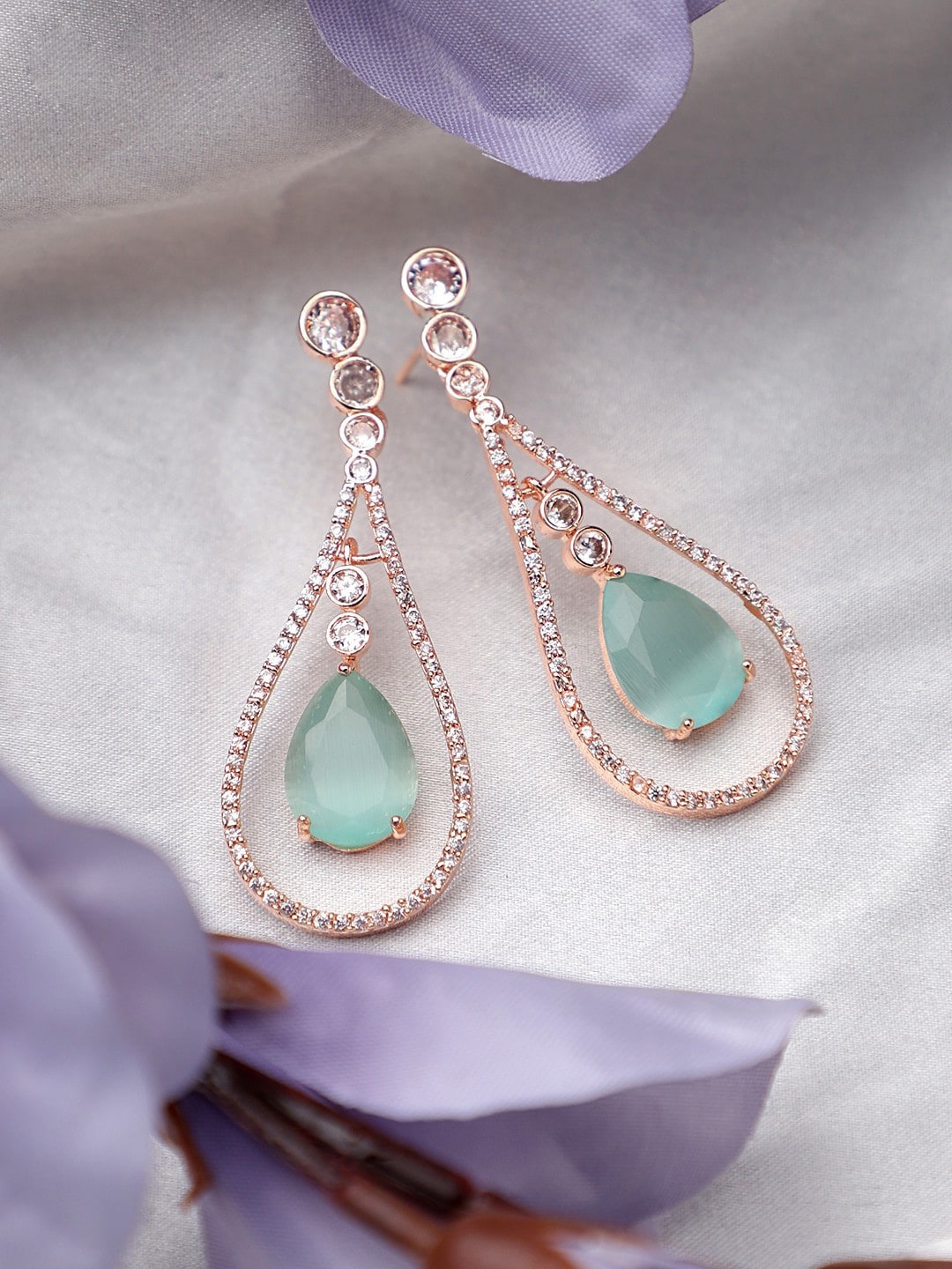 

CARDINAL Gold-Toned Contemporary Drop Earrings