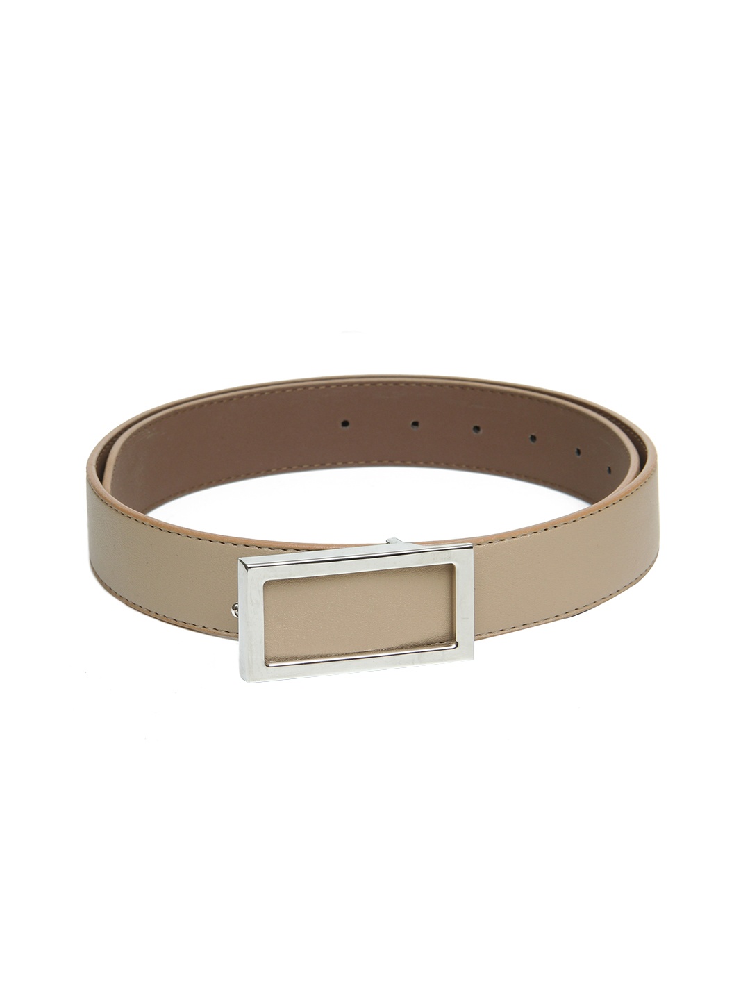 

Calvadoss Men Beige Solid Belt