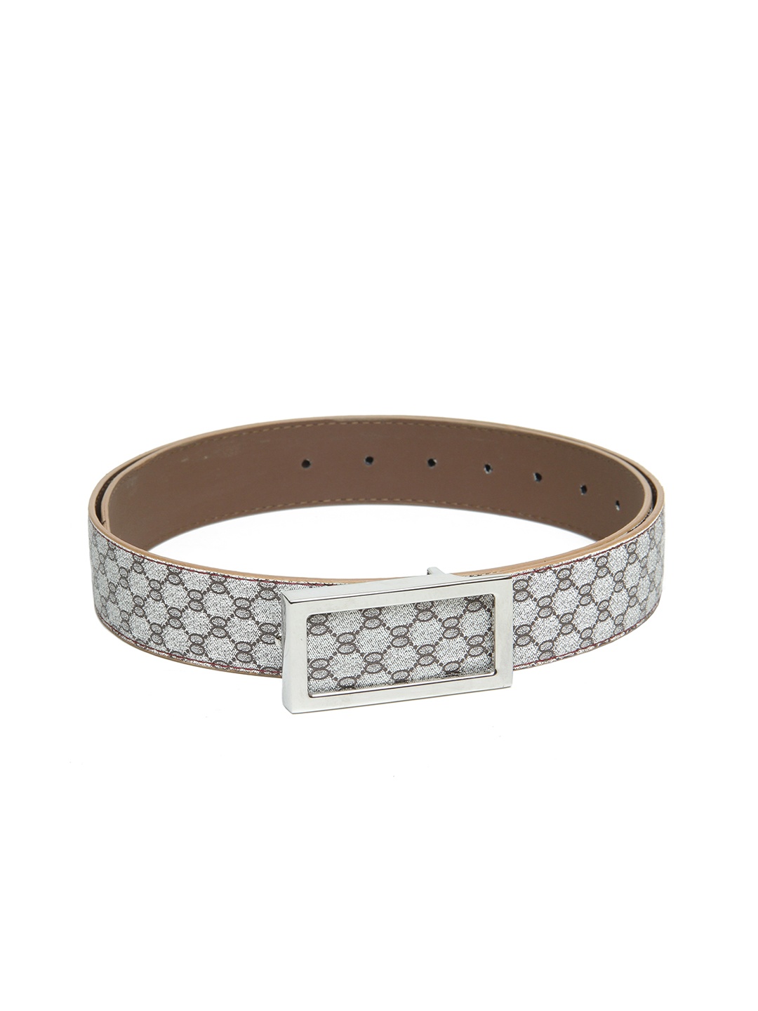 

Calvadoss Women Beige Textured PU Belt