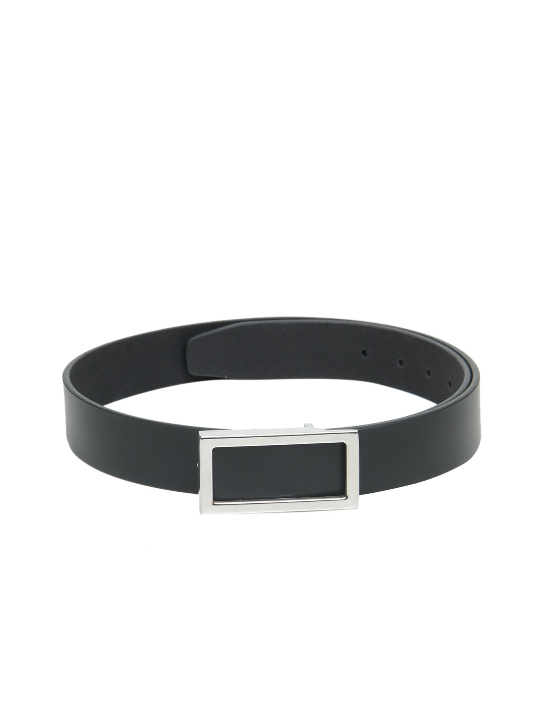 

Calvadoss Women Black Textured Leather Belt