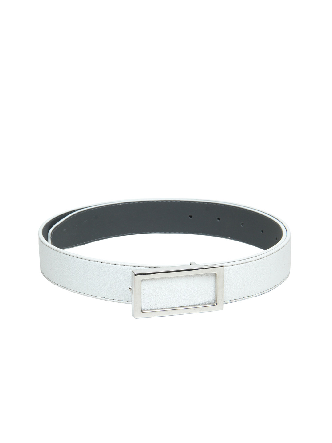 

Calvadoss Girls White Textured PU Belt