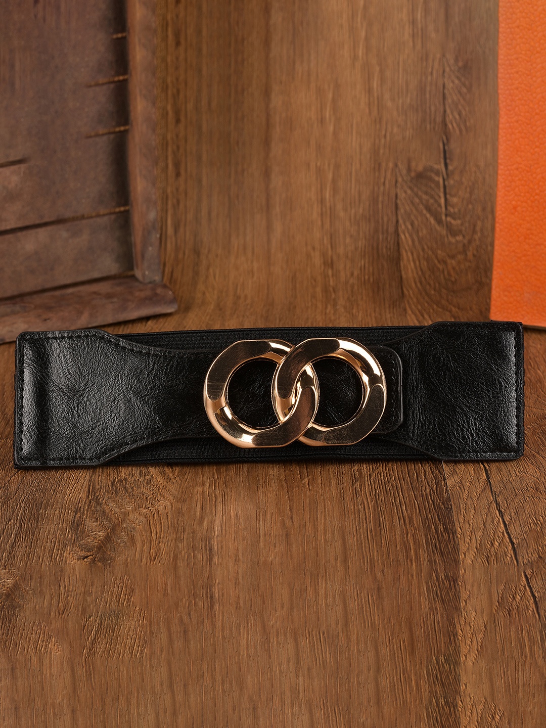 

BuckleUp Women Black Solid Belt