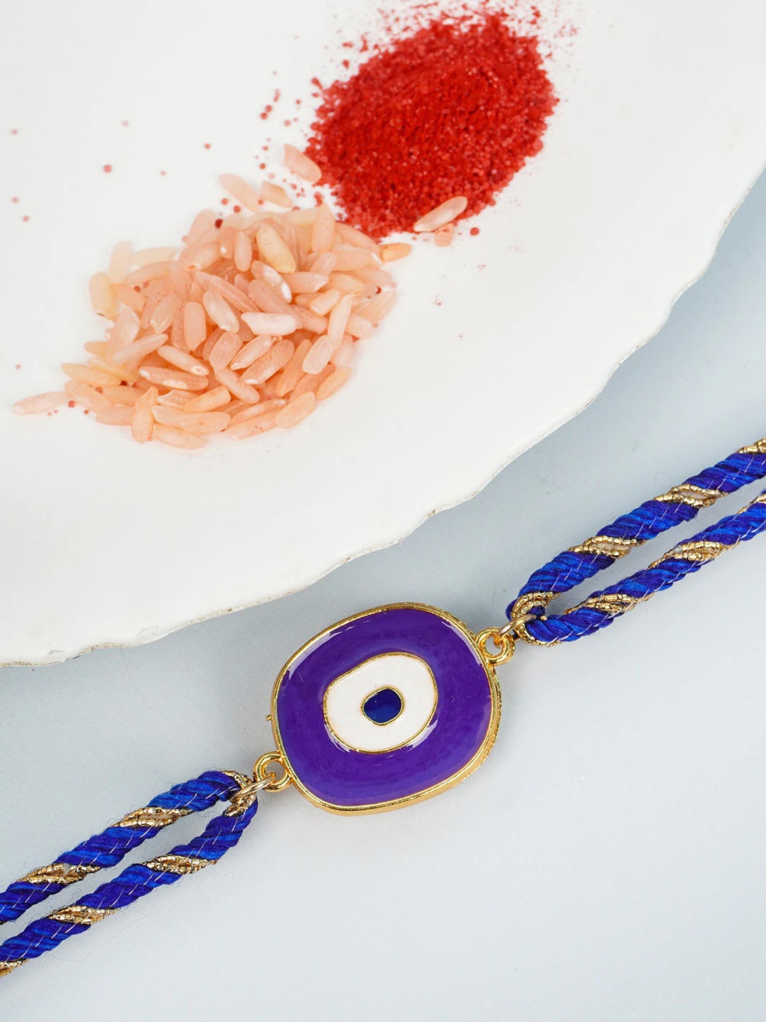 

Ferosh Men Purple Evil Eye Rakhi