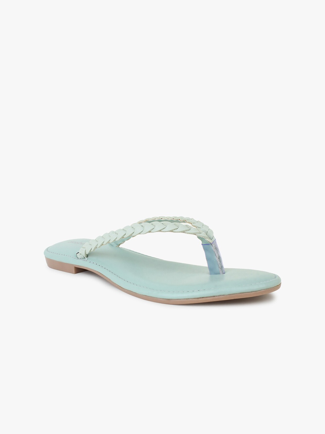 

DressBerry Women Sea Green Solid Open Toe Flats