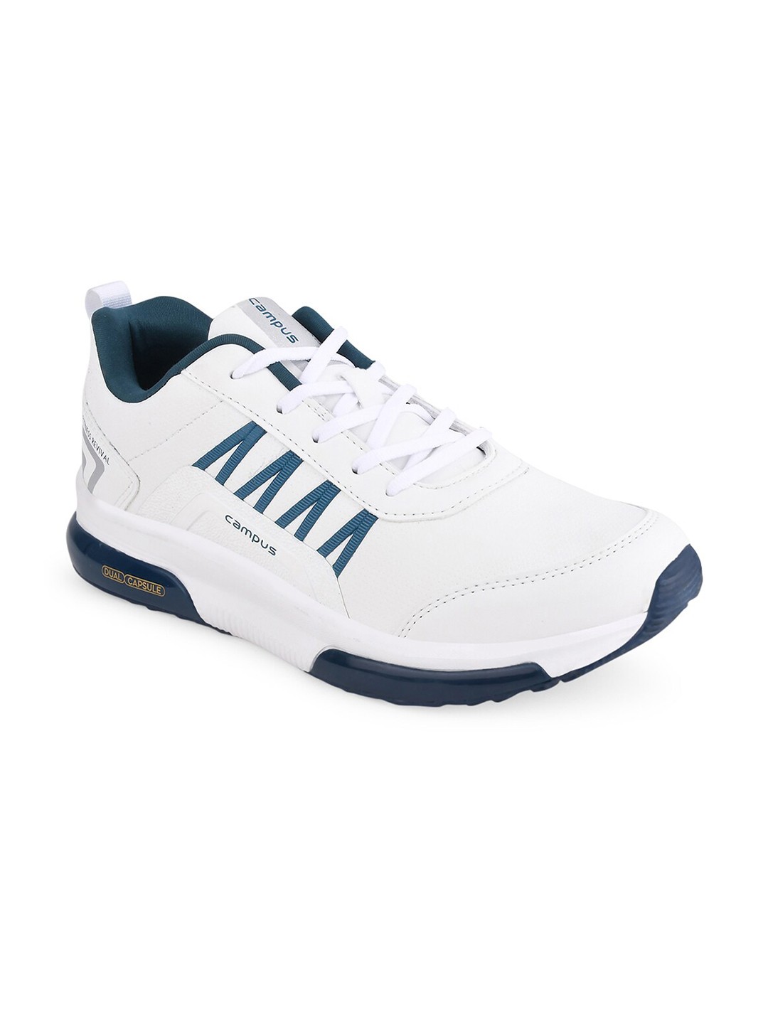 

Campus Men White Mesh Running Shoes