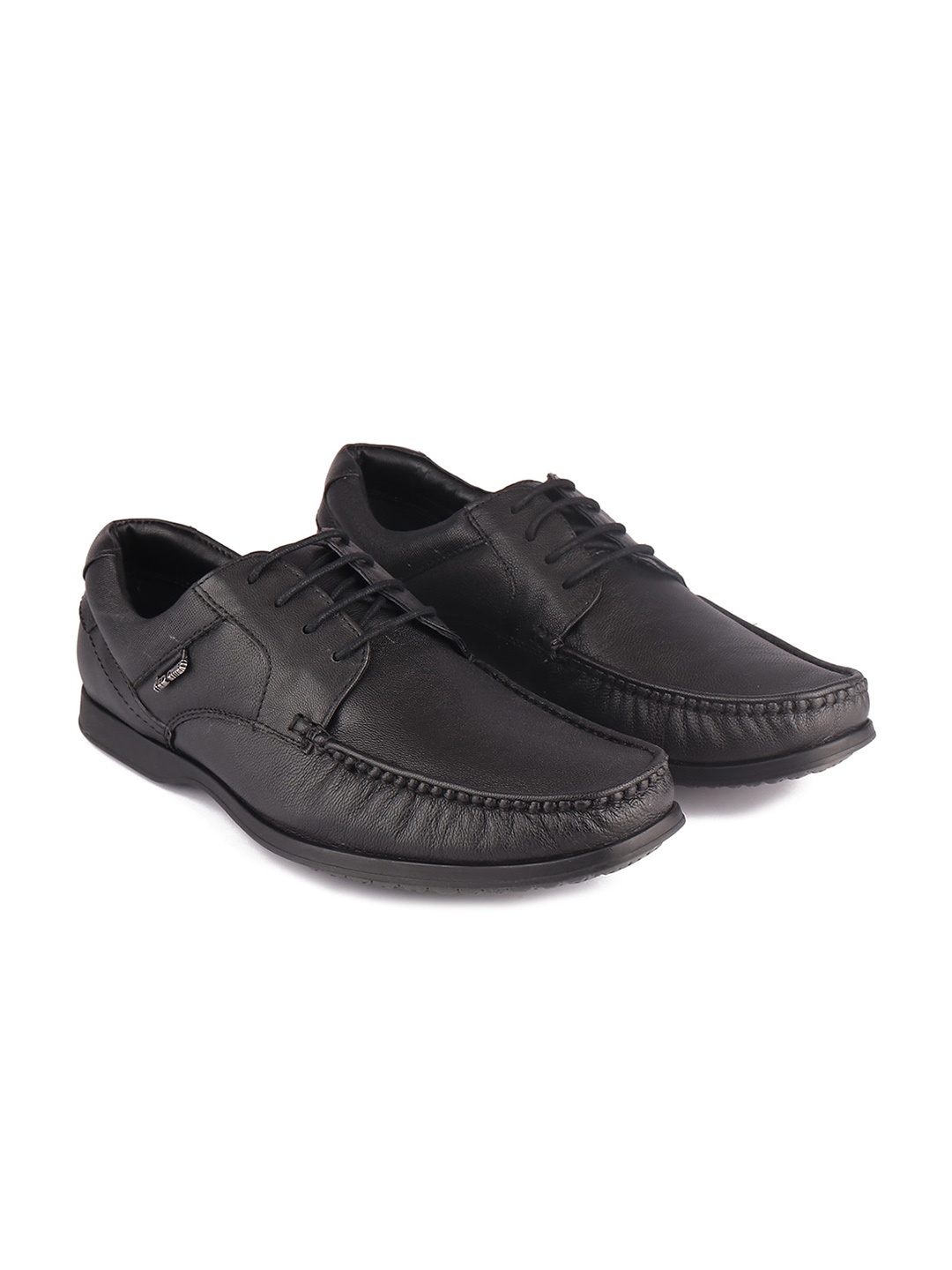 

Red Chief Men Black Solid Leather Formal Shoes