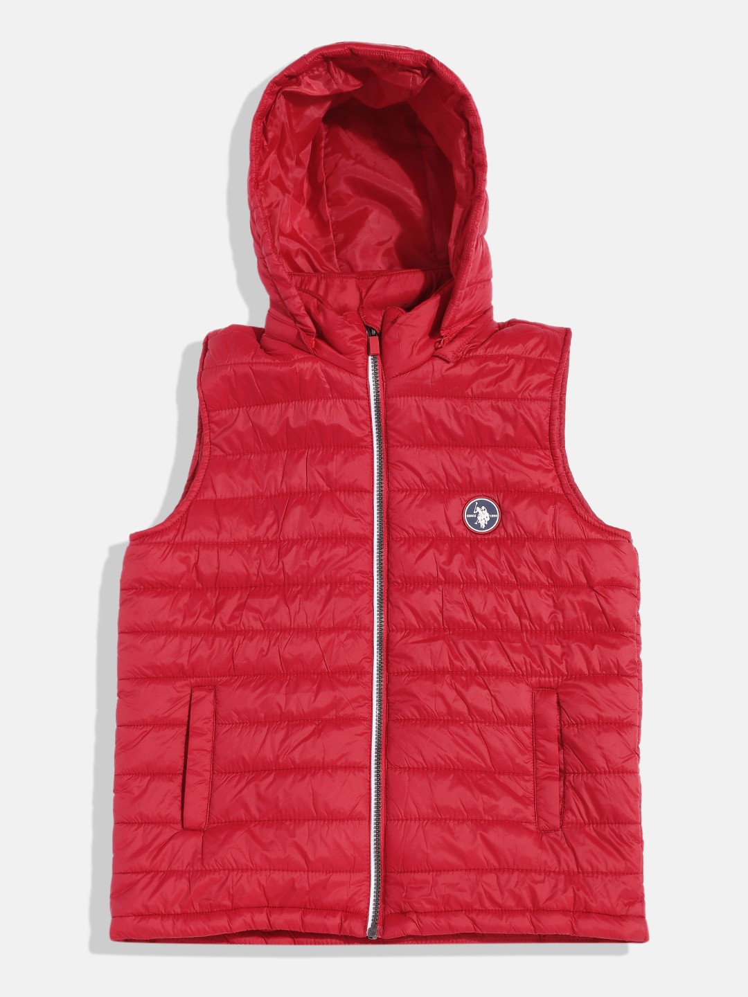 

U.S. Polo Assn. Boys Solid Puffer Jacket, Red
