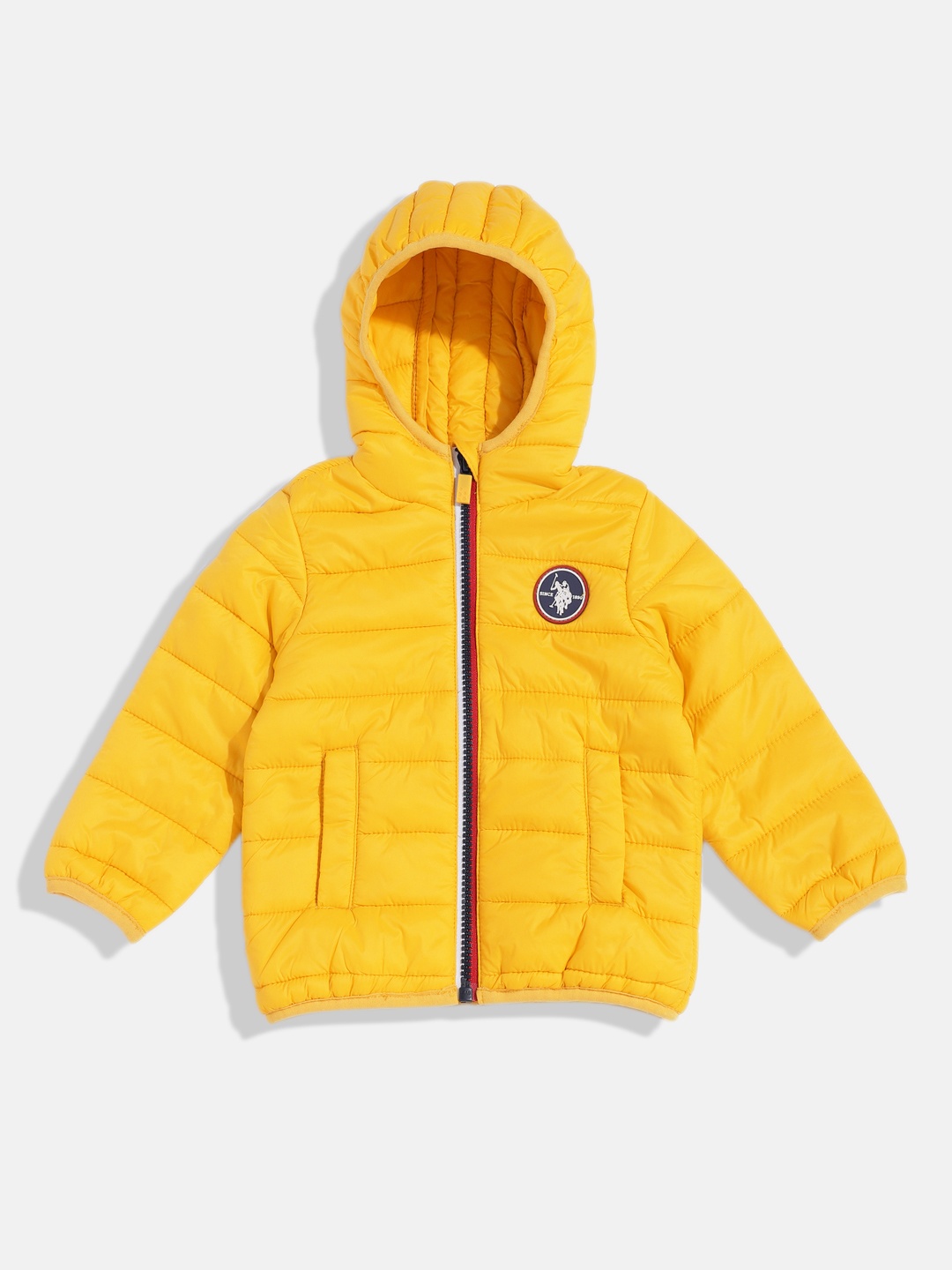 

U.S. Polo Assn. Boys Solid Puffer Jacket, Yellow