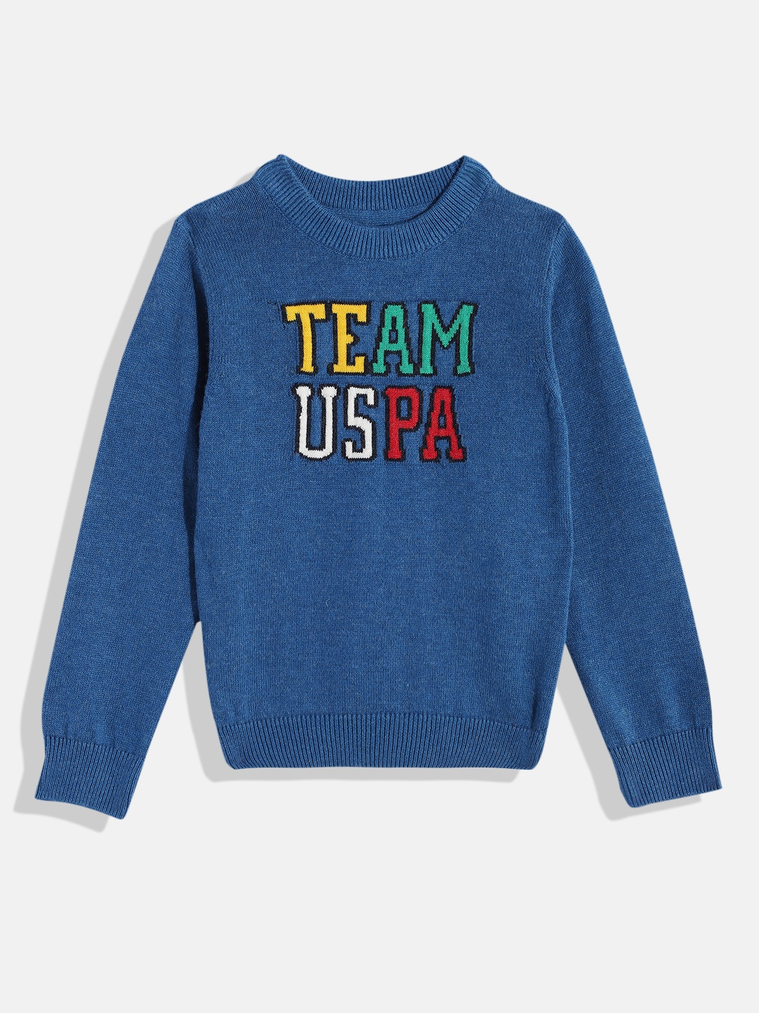 

U.S. Polo Assn. Kids Boys Blue Printed Pullover