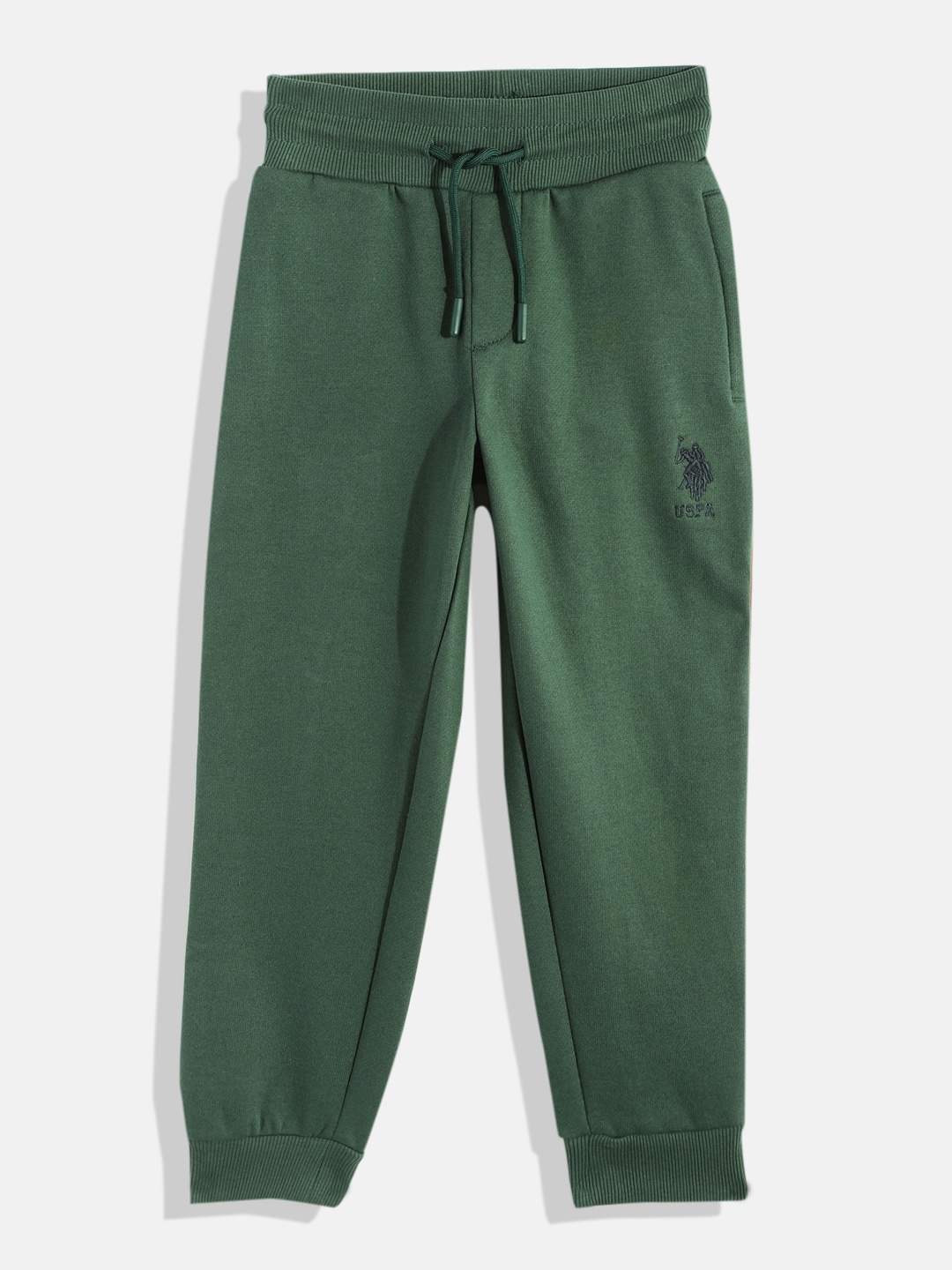 

U.S. Polo Assn. Kids Boys Green Printed Joggers