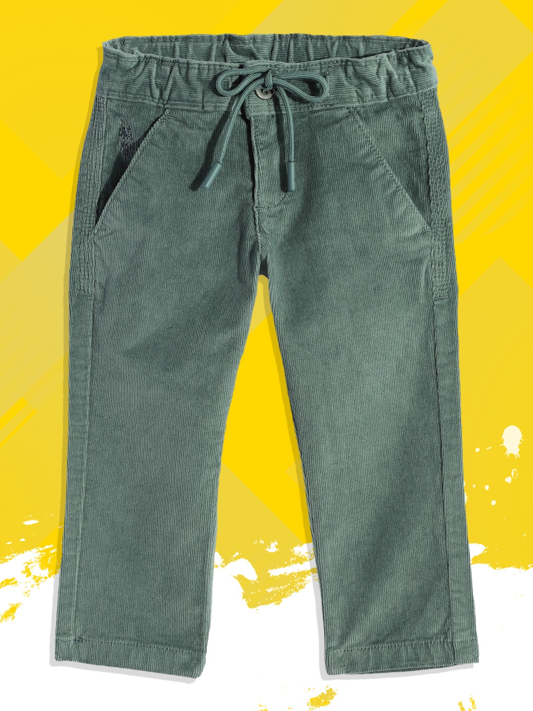 

U.S. Polo Assn. Kids Boys Green Trousers