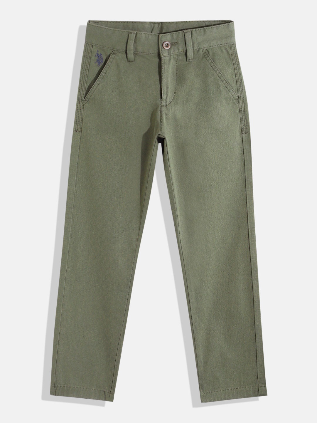 

U.S. Polo Assn. Kids Boys Regular Trousers, Olive