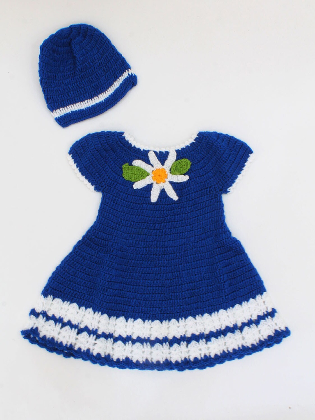 

Woonie Blue Applique Dress