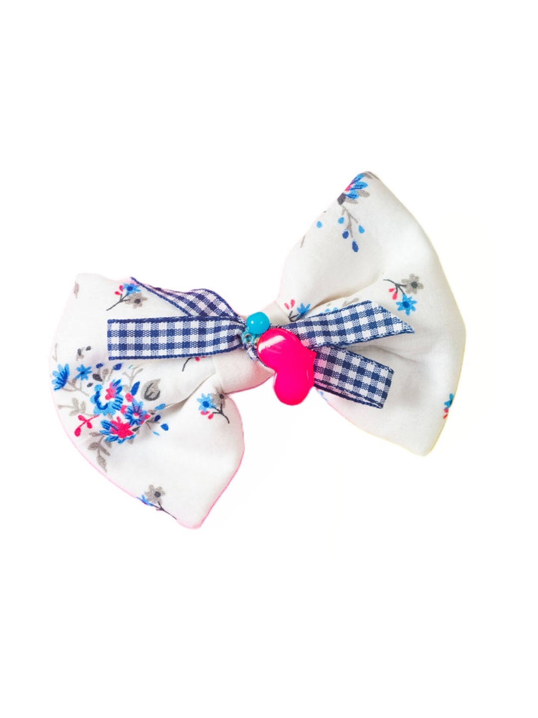 

Choko Girls White & Blue Embellished Alligator Hair Clip