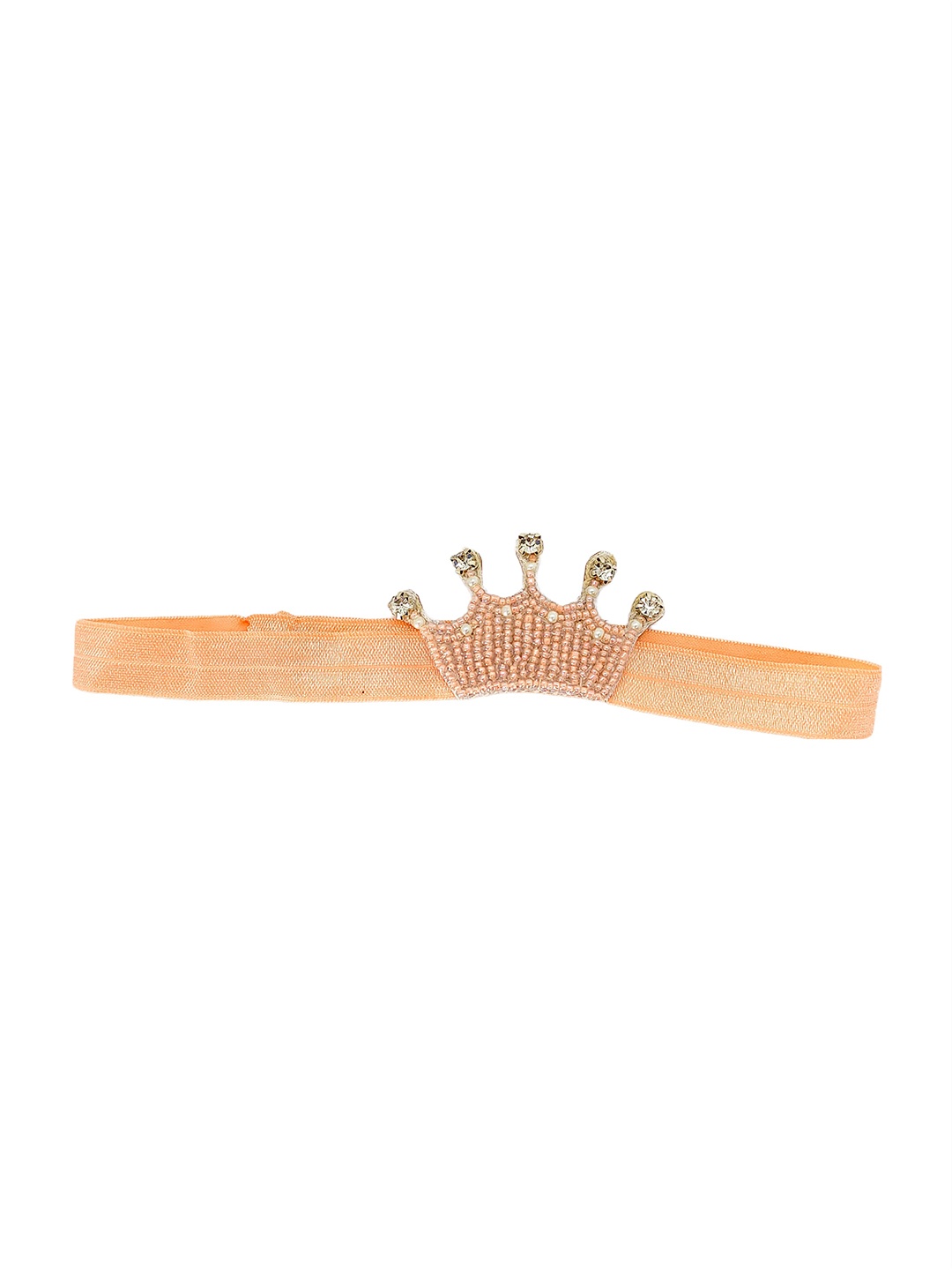 

Choko Girls Orange & White Embellished Hairband