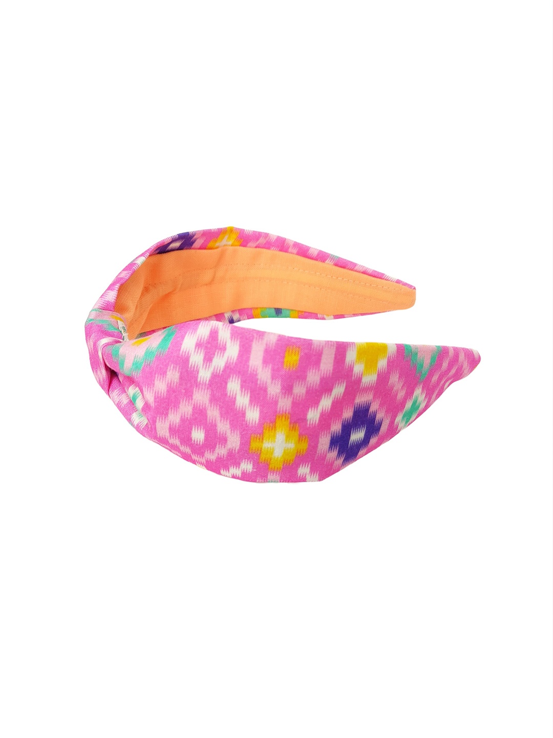 

Choko Girls Pink & White Turban Handmade Hairband