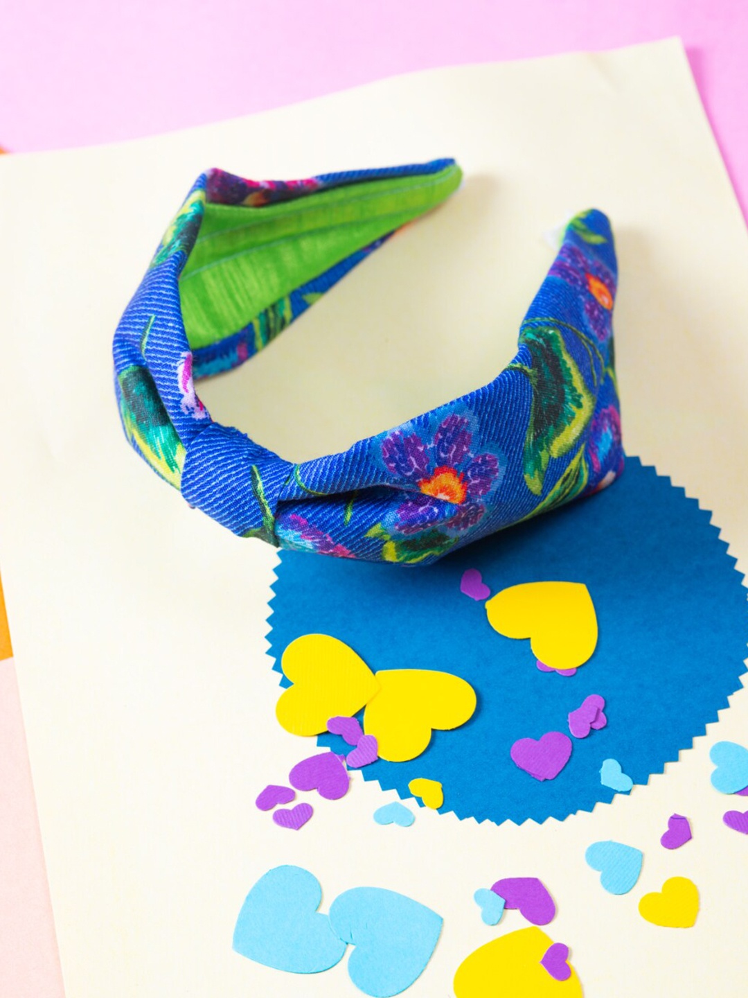 

Choko Girls Blue & Green Hairband