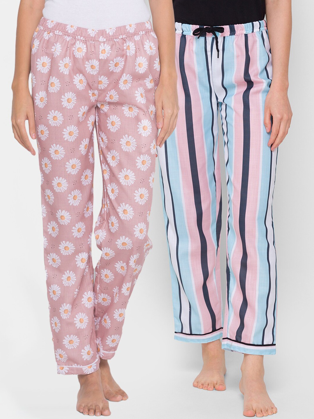 

FashionRack Women Pack of 2 Printed Lounge Pants, Pink