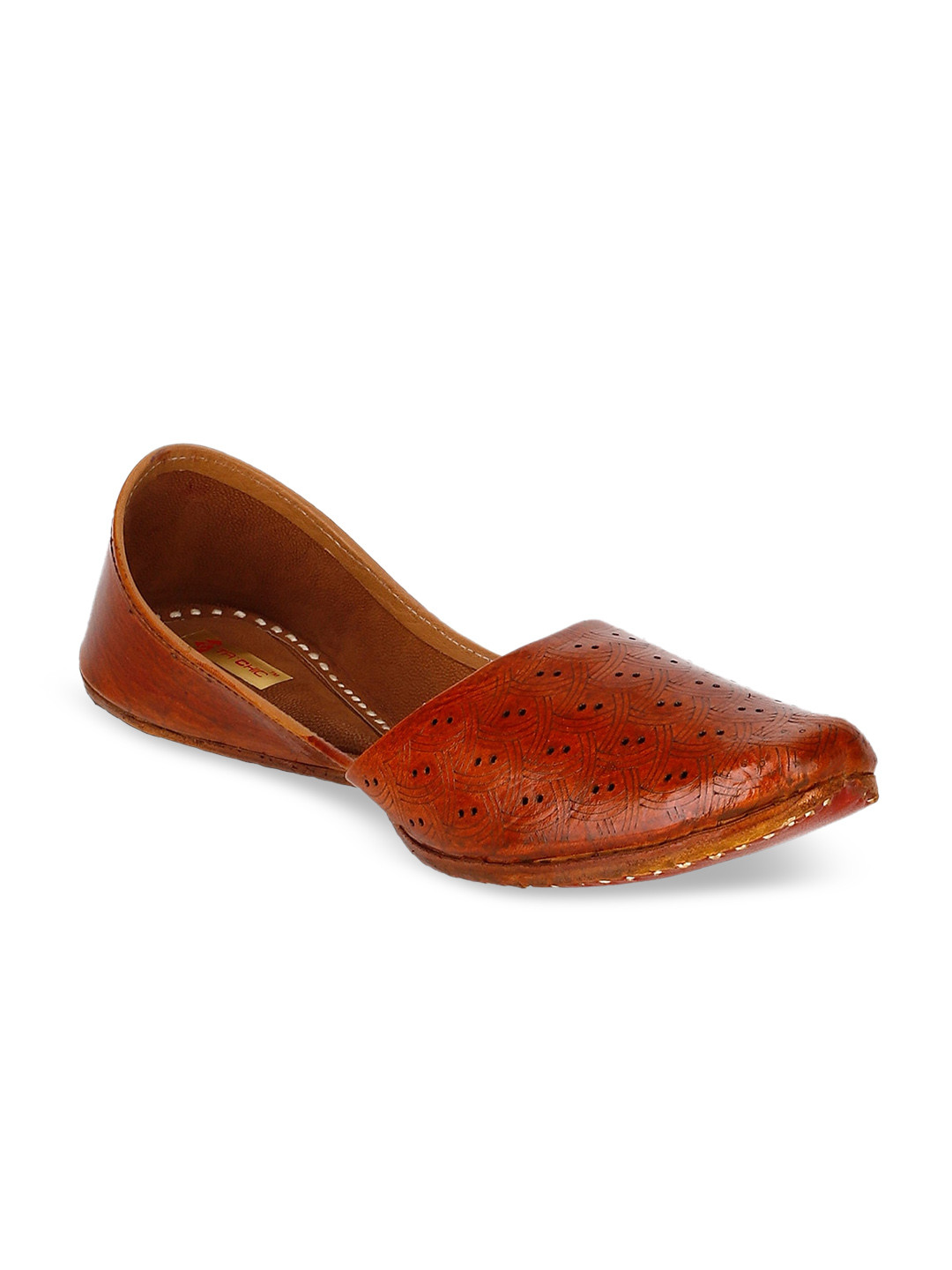 

Ta Chic Men Brown Leather Mojaris