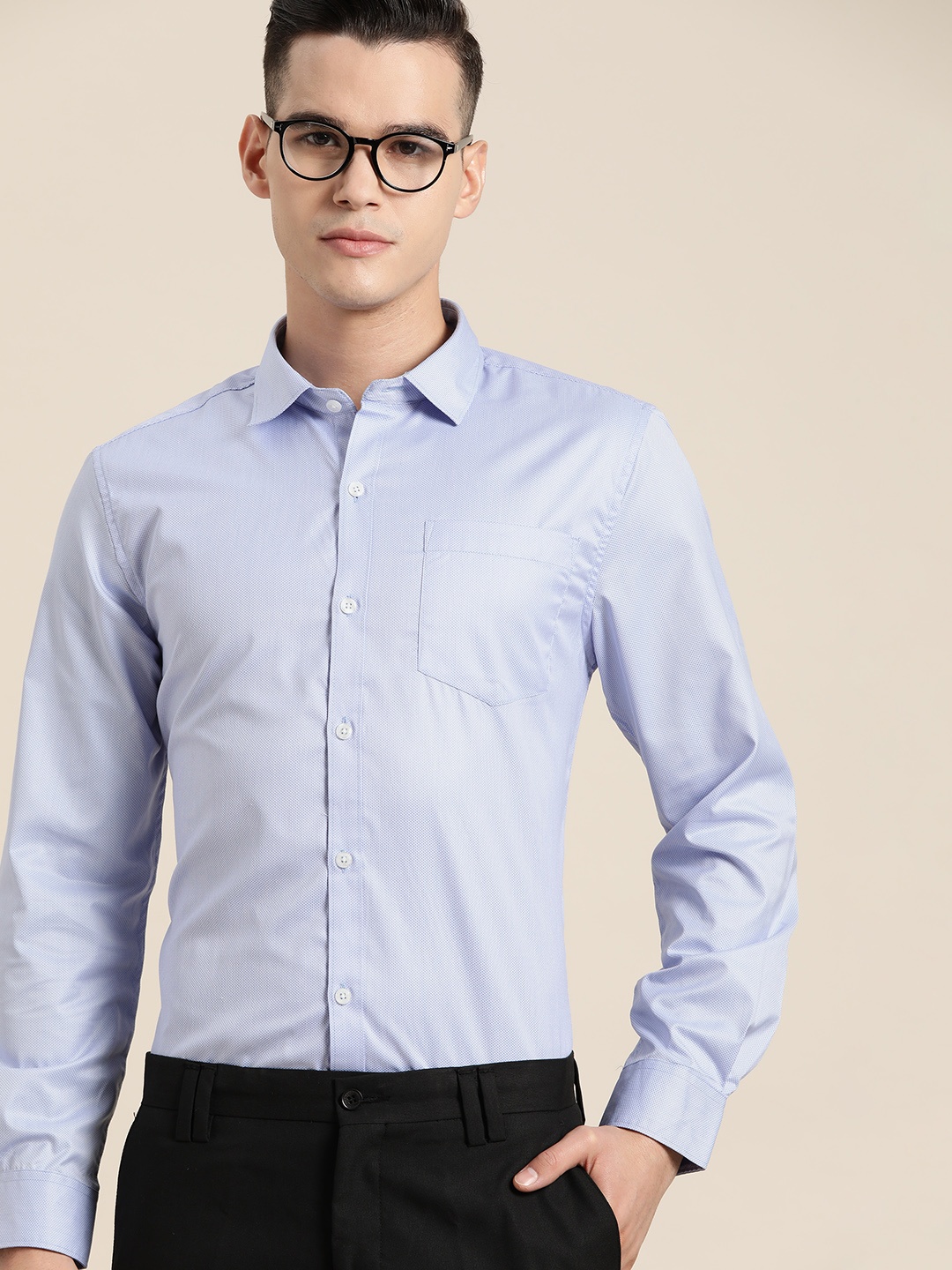 

INVICTUS Men Slim Fit Casual Shirt, Blue