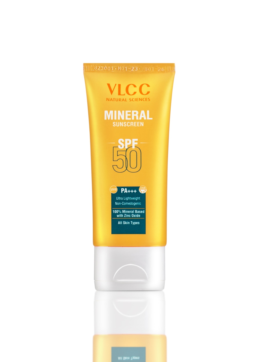 

VLCC Natural Sciences Mineral SPF 50 Ultra Lightweight Non-Comedogenic Sunscreen - 50 g, Orange