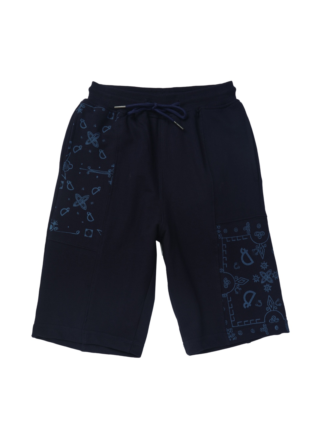 

Gini and Jony Boys Navy Blue Printed Shorts