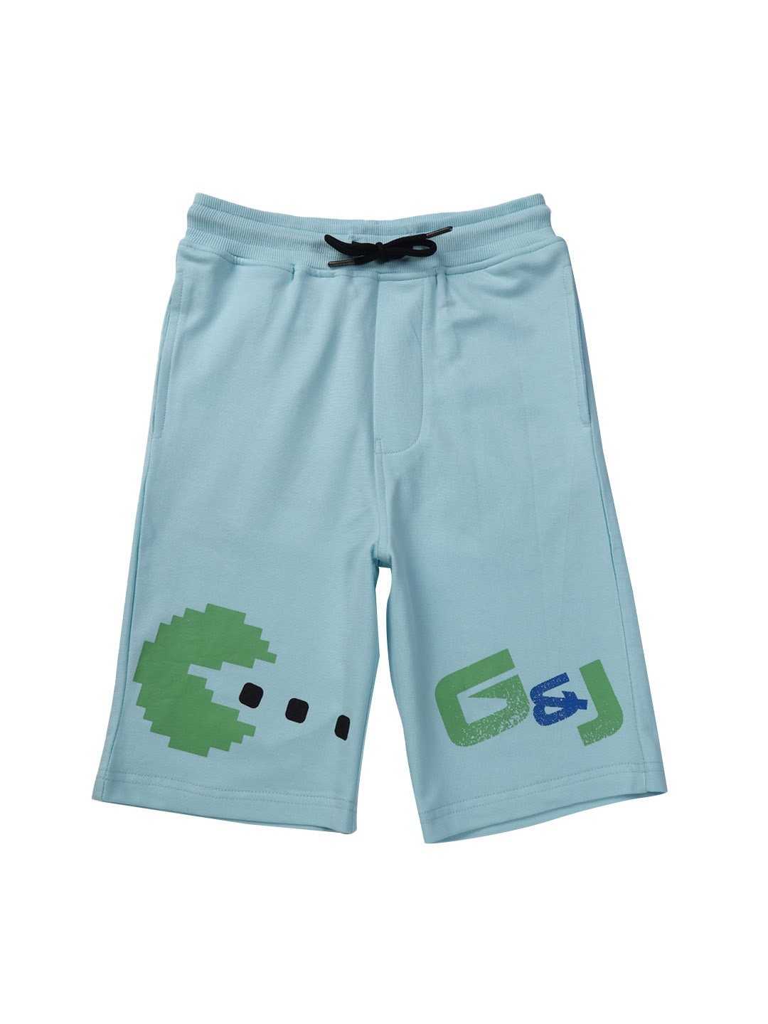 Gini and Jony Boys Blue Printed Outdoor Shorts