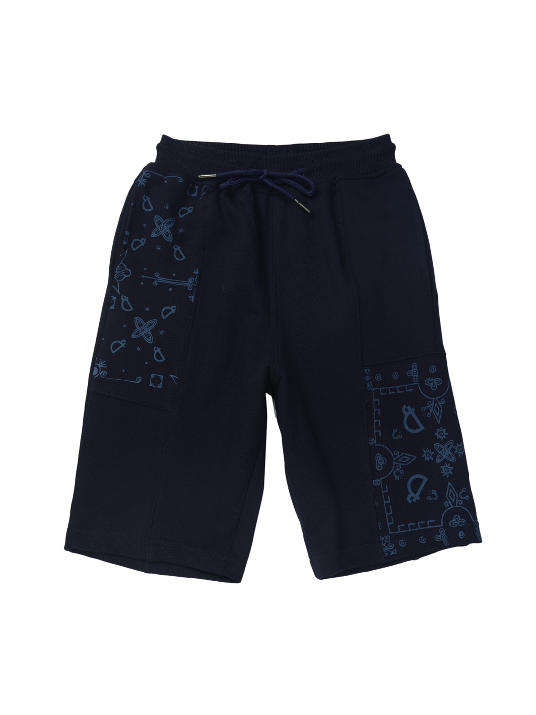 

Gini and Jony Boys Navy Blue Printed Outdoor Shorts