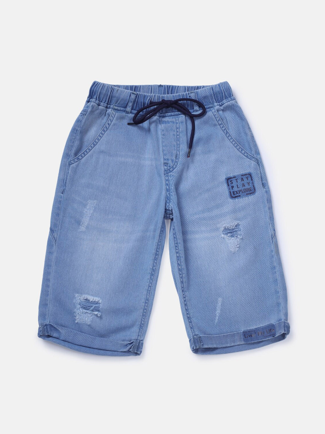 

Gini and Jony Boys Blue Washed Denim Outdoor Shorts
