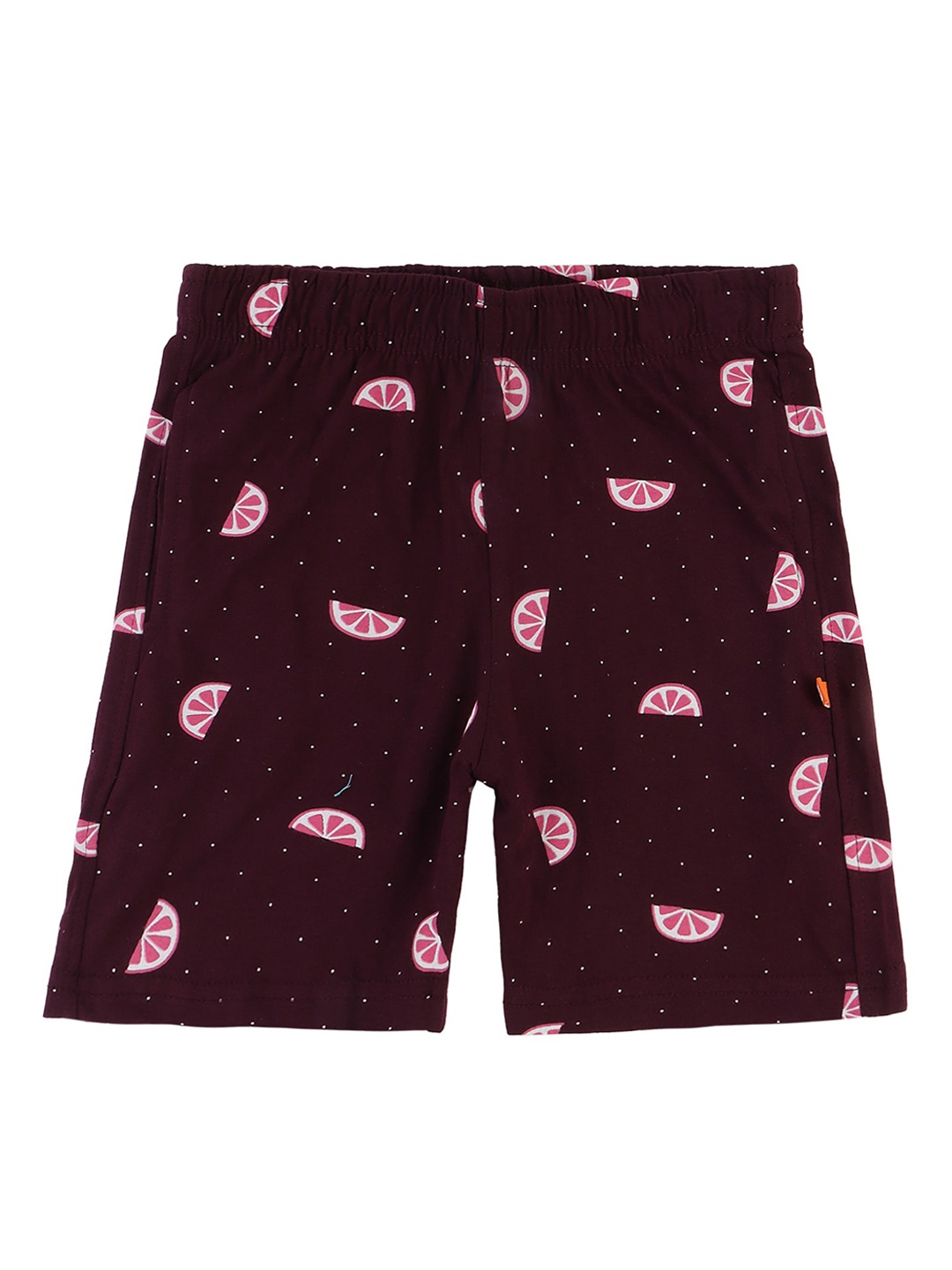 

Bodycare Kids Girls Brown Conversational Printed Shorts