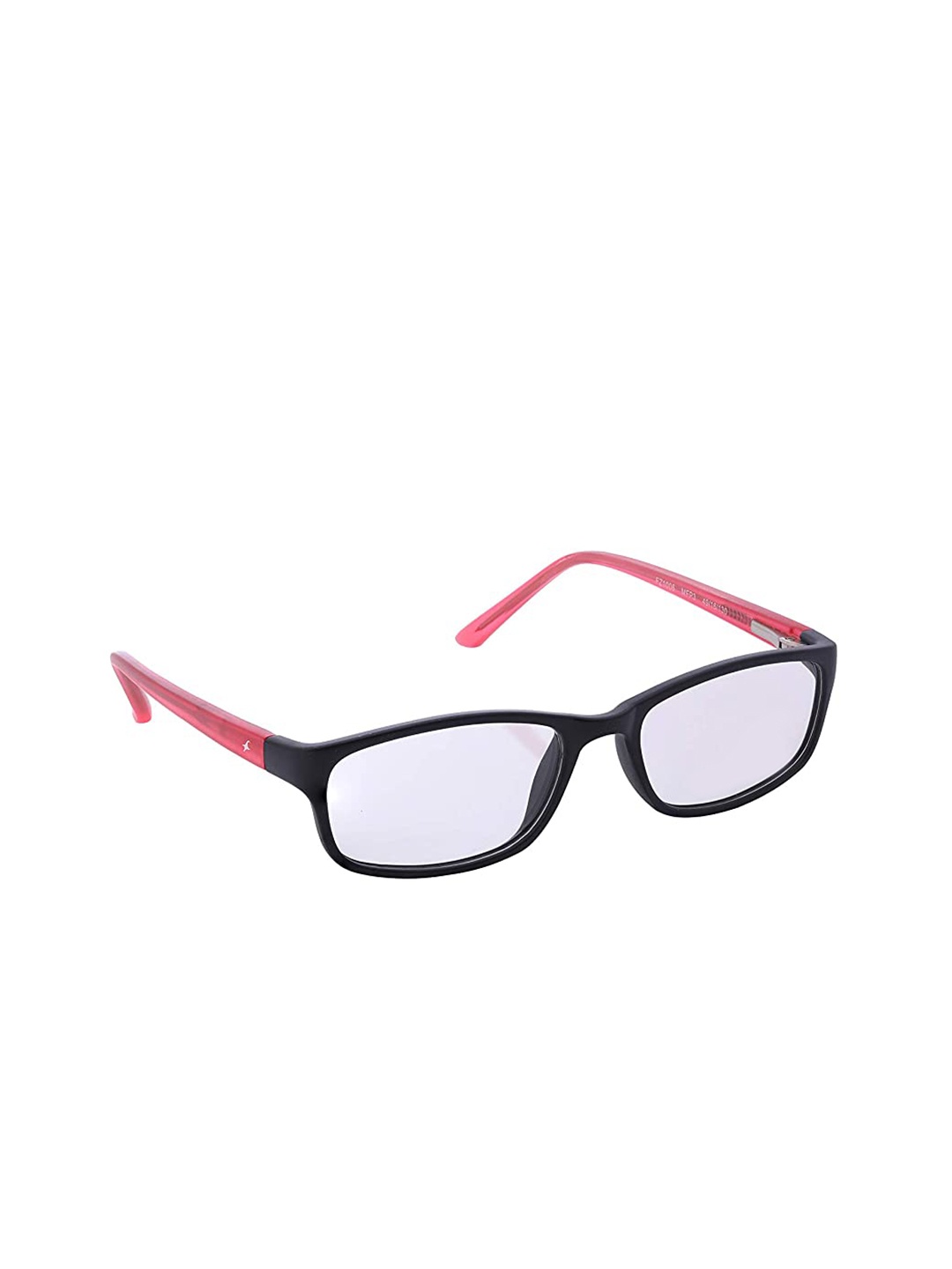 

Fastrack Unisex Black & Pink Colourblocked Full Rim Rectangle Frames