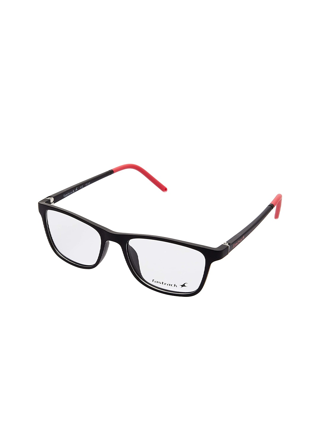 

Fastrack Adults Unisex Black & Red Full Rim Rectangle Frames